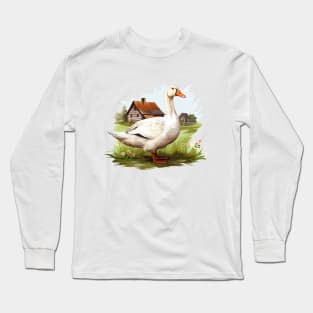 White Goose Long Sleeve T-Shirt